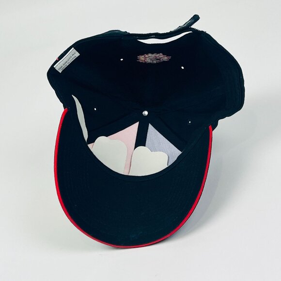 Drink Soda Pop Bottle Graphic Black Orange Adjustable Snapback Party Novelty Hat - Picture 5 of 6